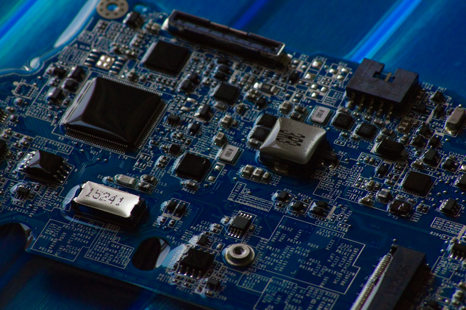 Close-up photograph of computing hardware
